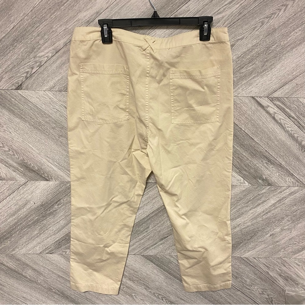 Peter Millar | Lightweight Canvas Weekender Utility Pocket Ankle Pants Ivory 14 - Picture 6 of 7